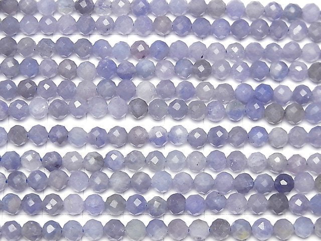 [Video] High Quality! Tanzanite AA++ Faceted Round 5mm half or 1strand beads (aprx.15inch / 36cm)