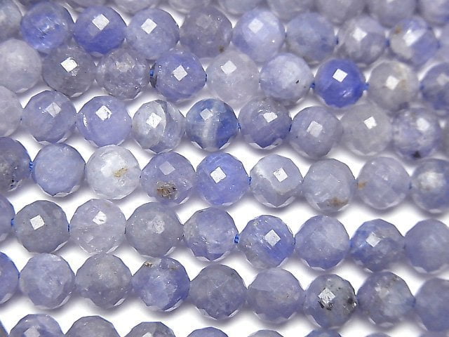 Faceted Round, Tanzanite Gemstone Beads