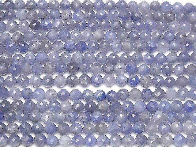 [Video] High Quality! Tanzanite AA++ Faceted Round 6mm half or 1strand beads (aprx.15inch / 36cm)