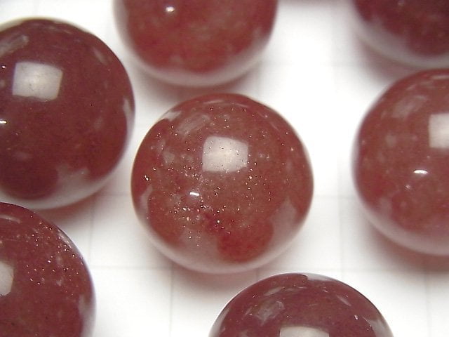 [Video] African Red Aventurine AAA- Sphere, Round 20mm 1pc