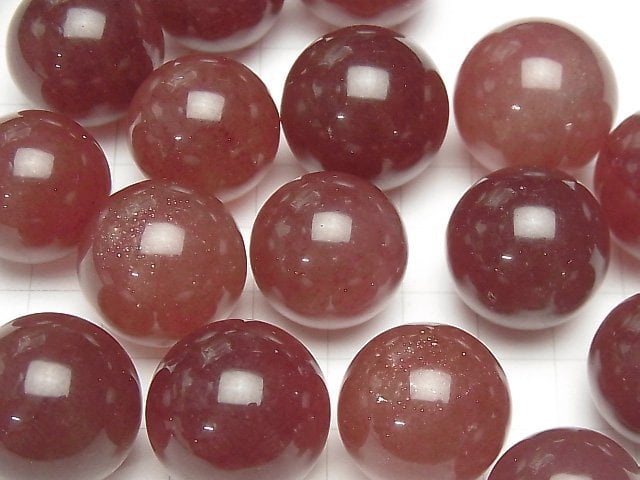 [Video] African Red Aventurine AAA- Sphere, Round 20mm 1pc