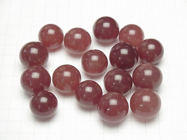 [Video] African Red Aventurine AAA- Sphere, Round 20mm 1pc