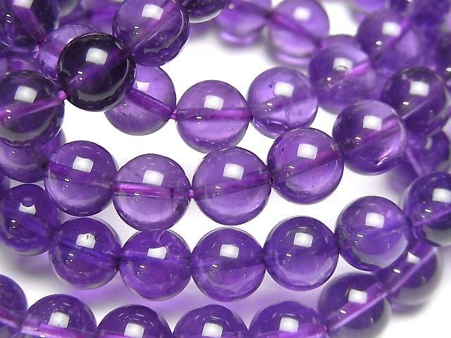 [Video] High-quality Amethyst AAA- Round 8mm Bracelet