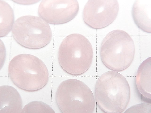 [Video] Rose Quartz AA++ Oval Cabochon 10x8mm 2pcs