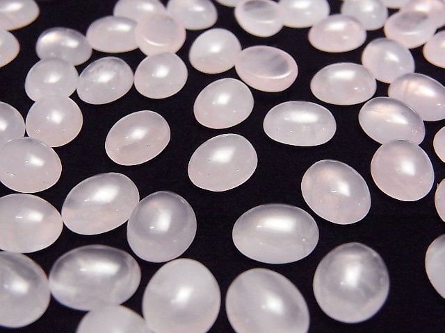 [Video] Rose Quartz AA++ Oval Cabochon 10x8mm 2pcs