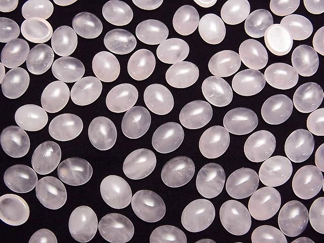 [Video]Rose Quartz AA++ Oval Cabochon 10x8mm 4pcs