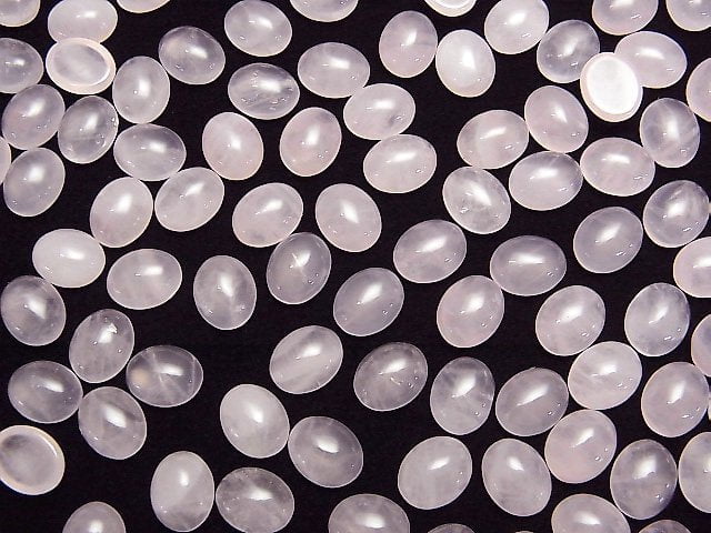 [Video] Rose Quartz AA++ Oval Cabochon 10x8mm 2pcs