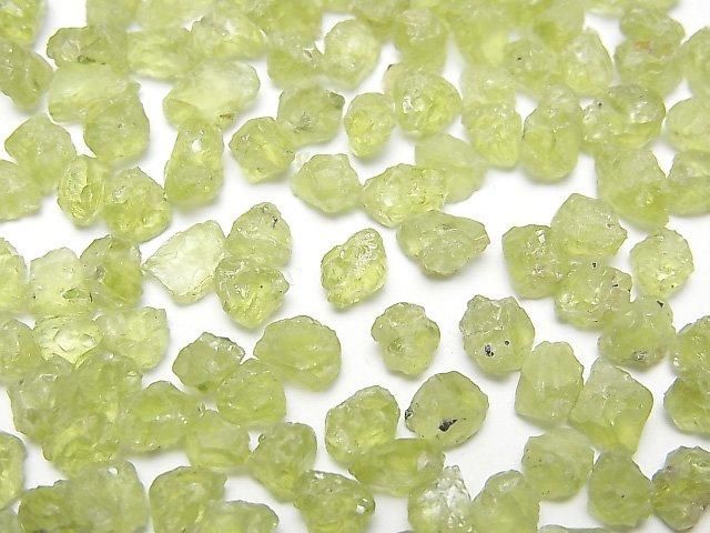 Peridot Undrilled Small Size Rough Rock Nuggets (Chips) 100 grams