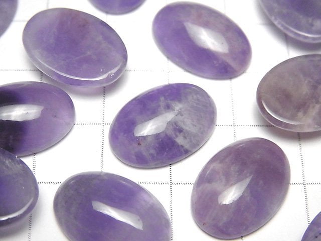 [Video] Amethyst AA+ Oval Cabochon 18x13mm 4pcs