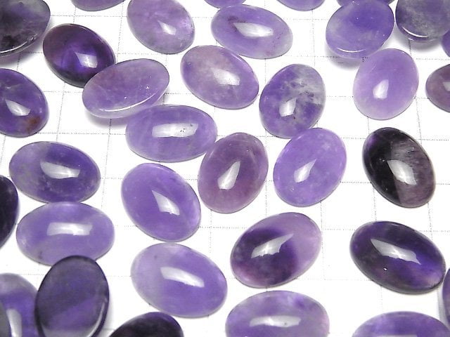 [Video] Amethyst AA+ Oval Cabochon 18x13mm 4pcs