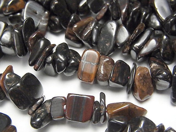 Chips, Nugget, Tiger's Eye Gemstone Beads