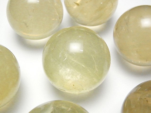 Lemon Quartz, Round Gemstone Beads