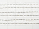 Silver925 Flat Cable Chain 1.2mm Pure Silver Finish 10cm