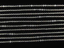 Silver925 Flat Cable Chain 1.2mm Pure Silver Finish 10cm