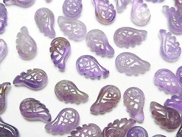 Amethyst AA++ Angel Wing  10x6mm 3pcs