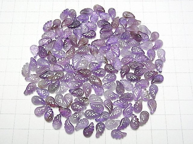 Amethyst AA++ Angel Wing  10x6x3mm 3pcs