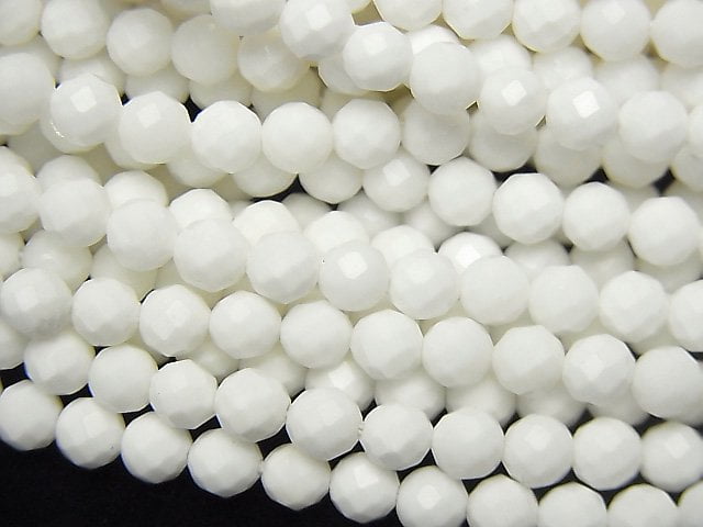 Faceted Round, Mother of Pearl (Shell Beads) Pearl & Shell Beads