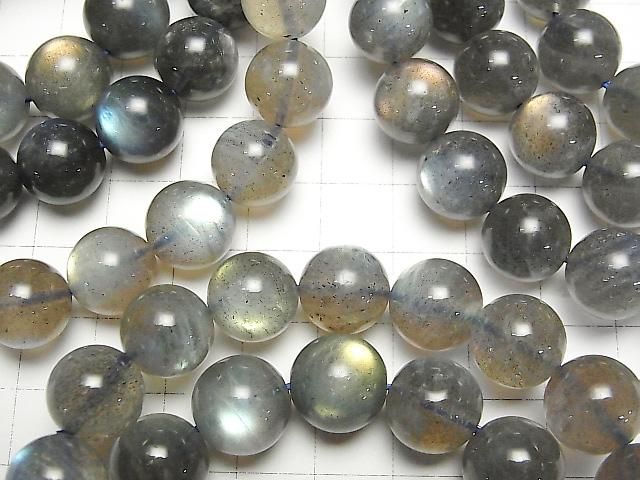 [Video] Labradorite AAA - Round 11mm-12mm Bracelet