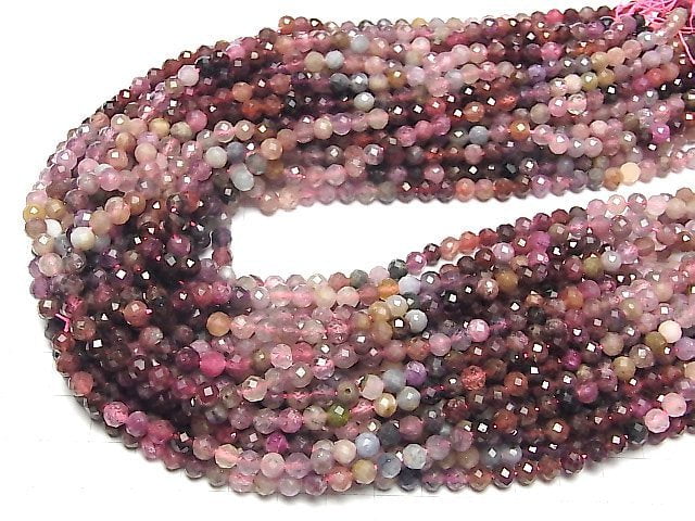 [Video] High Quality! Multicolor Spinel AA++ Faceted Round 5mm half or 1strand beads (aprx.15inch / 36cm)