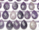 [Video] Lepidolite AA++ Faceted Pear Shape 18x13mm half or 1strand beads (aprx.13inch / 31cm)