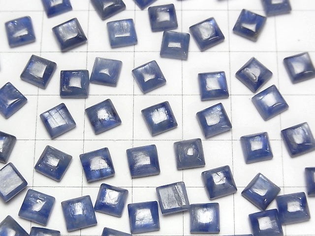 [Video]Kyanite AAA- Square Cabochon 6x6mm 3pcs