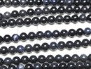 [Video]Sapphire AA++ Round 4mm half or 1strand beads (aprx.15inch/37cm)