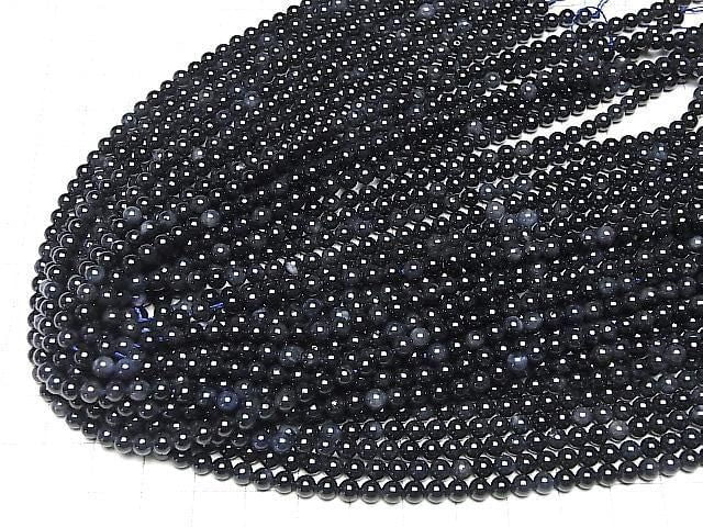 [Video]Sapphire AA++ Round 4mm half or 1strand beads (aprx.15inch/37cm)