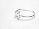 [Video] Silver925 Ring Frame (Prong Setting) Oval 6x4mm No coating Free size 1pc