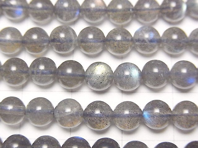 [Video] High Quality Labradorite AAA- Round 6mm half or 1strand beads (aprx.15inch / 38cm)