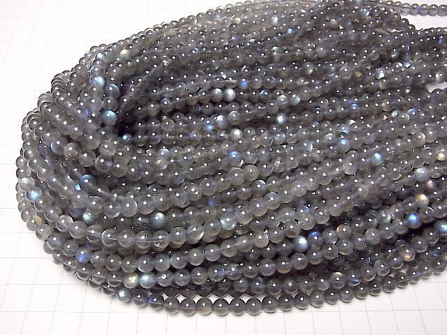 [Video] High Quality Labradorite AAA- Round 6mm half or 1strand beads (aprx.15inch / 38cm)