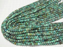 [Video] High Quality! Turquoise Faceted Button Rondelle 6x6x4mm half or 1strand beads (aprx.15inch / 37cm)