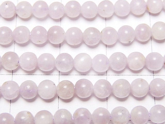 [Video] Nigeria Kunzite AA Round 4mm 1strand beads (aprx.15inch / 37cm)