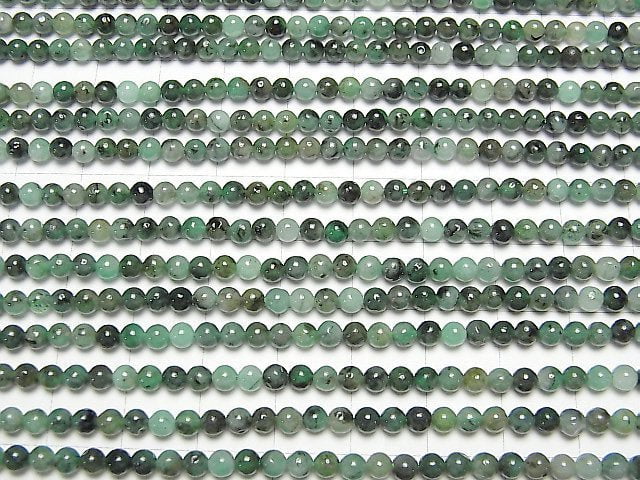 [Video] Brazil Emerald AA+ Round 3mm 1strand beads (aprx.15inch / 37cm)