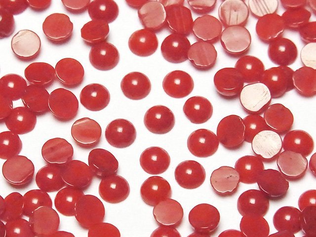 Cabochon, Coral Natural Beads