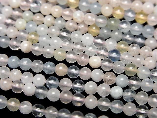 [Video] Beryl Mix (Multicolor Aquamarine) AA++ Round 3mm 1strand beads (aprx.15inch/37cm)