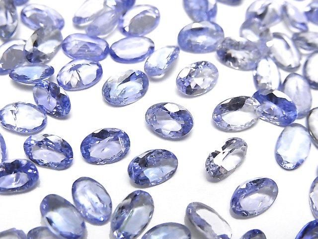 [Video]High Quality Tanzanite AAA- Loose stone Oval Faceted 6x4mm 2pcs