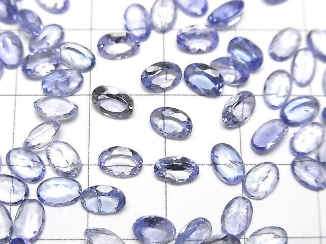 [Video]High Quality Tanzanite AAA- Loose stone Oval Faceted 6x4mm 2pcs