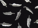 [Video]Silver925 Feather Pendant 15x4mm 4pcs