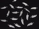 [Video]Silver925 Feather Pendant 15x4mm 4pcs