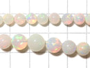 [Video] [One of a kind] Top Quality Precious Opal AAAAA Round 4.5-9mm Size Gradation 1strand beads (aprx.16inch / 40cm) NO.9