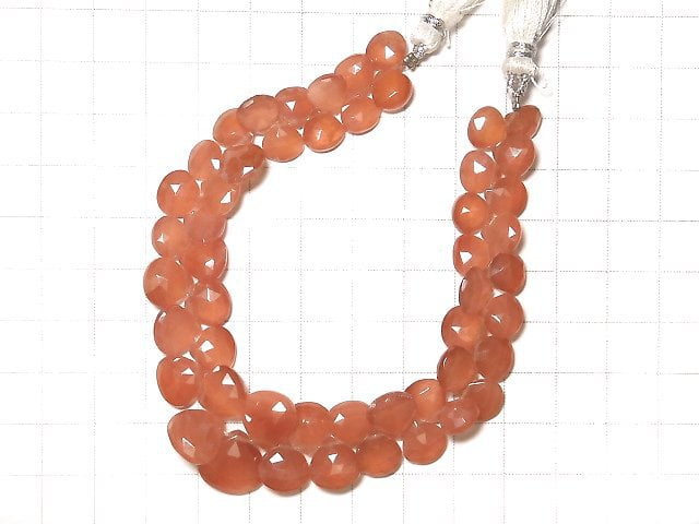 [Video] [One of a kind] Peru Rhodochrosite AAA- Chestnut Faceted Briolette 1strand beads (aprx.7inch / 18cm) NO.1