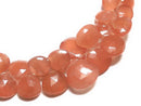 Chestnut Shape, Faceted Briolette, One of a kind, Rhodochrosite One of a kind