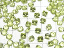 [Video]High Quality Peridot AAA Loose stone Square Faceted 4x4mm 5pcs
