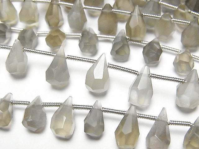 Drop, Faceted Briolette, Moonstone Gemstone Beads