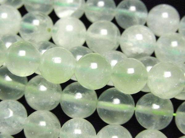 Prehnite, Round Gemstone Beads