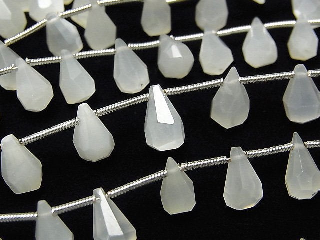 Drop, Faceted Briolette, Moonstone Gemstone Beads