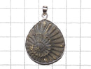 [Video] [One of a kind] Ammonite Pyrite Pendant Silver925 NO.108