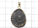 [Video] [One of a kind] Ammonite Pyrite Pendant 18KGP NO.113