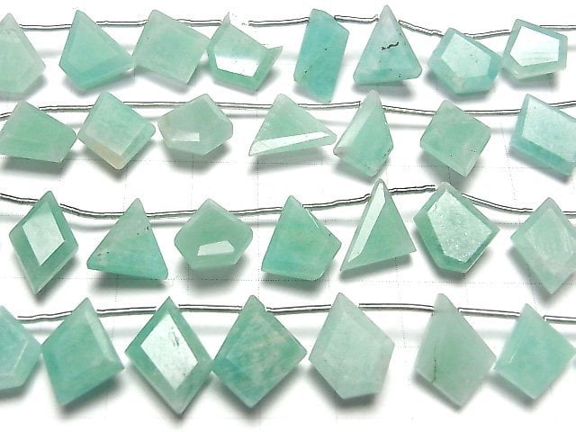 [Video] Amazonite AA++ Fancy Shape Cut 1strand beads (aprx.7inch / 17cm)