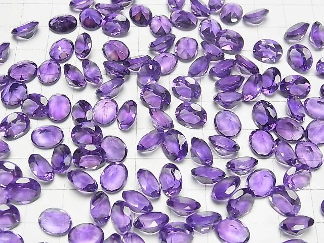 [Video]High Quality Amethyst AAA- Loose stone Oval Faceted 10x8mm 2pcs